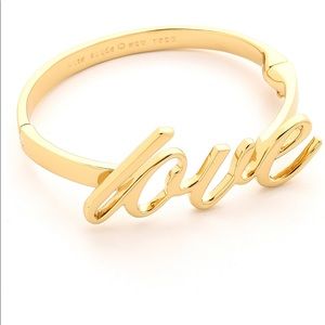 Kate spade love cuff bangle bracelet